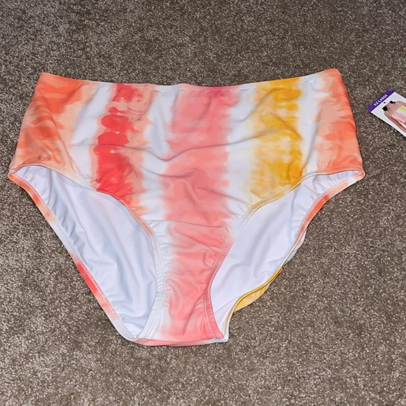 Social Standard by Sanctuary Ladies High Waist Swim Bottom Tie Dye XXL NWT. FF - Picture 1 of 3